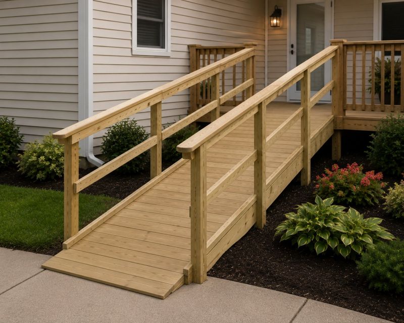 Porch Ramp Installation in Kansas City, KS